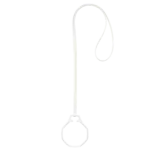ROYAL POP - LEATHER LANYARD HUIT BLANC