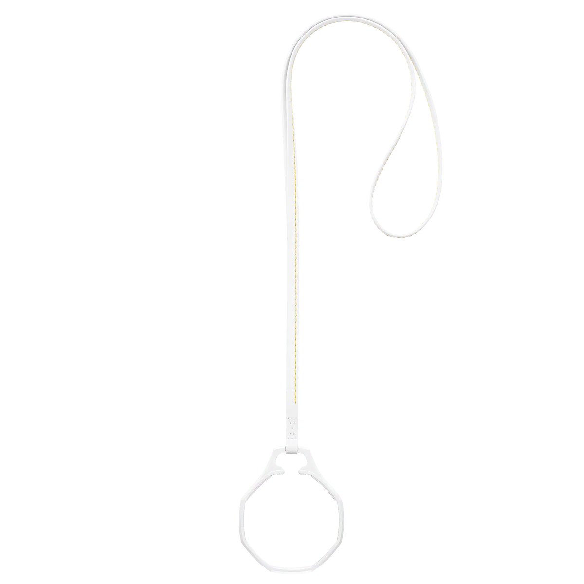 ROYAL POP - LEATHER LANYARD HUIT BLANC
